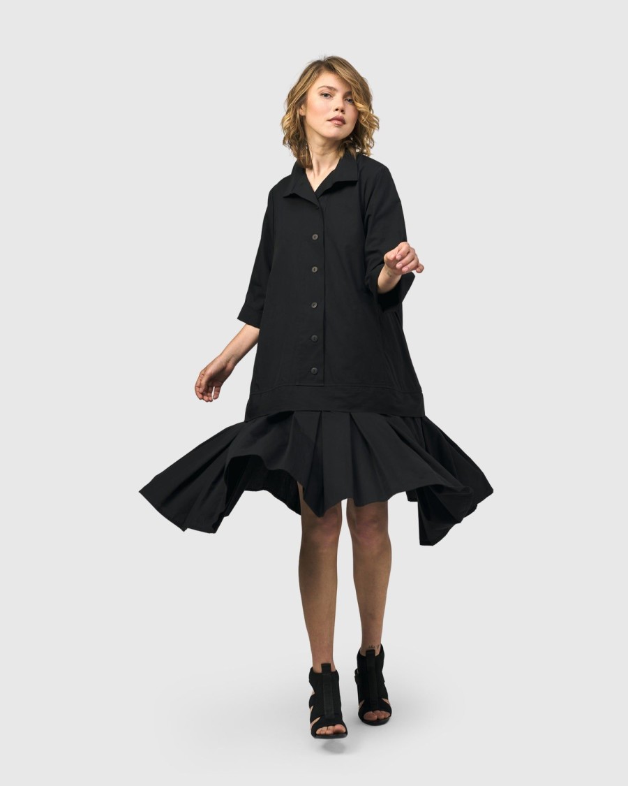 ALEMBIKA Urban Astor Shirt Dress, Black