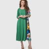 ALEMBIKA Forget-Me-Not A-Line Maxi Dress, Garden