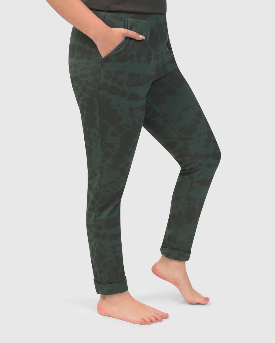 ALEMBIKA Exhale Jogger Pants, Forest Tie-Dye