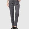 ALEMBIKA Pinstripe Iconic Stretch Jeans, Navy Wash