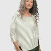 ALEMBIKA Urban Jagger Stripe Top, Green