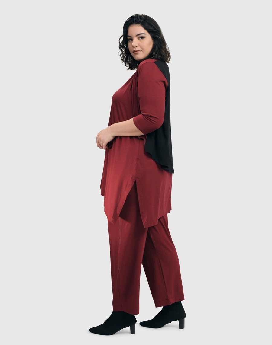 ALEMBIKA Essential Flow Pants, Plum