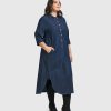 ALEMBIKA Joie Collared Dress, Denim