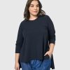 ALEMBIKA Essential Hi-Lo Top, Navy