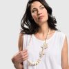 ALEMBIKA Lotus Bead Necklace, Oat