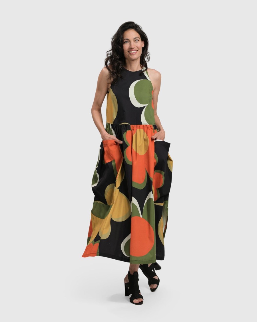 ALEMBIKA Dina Sleeveless Maxi Dress, Floral