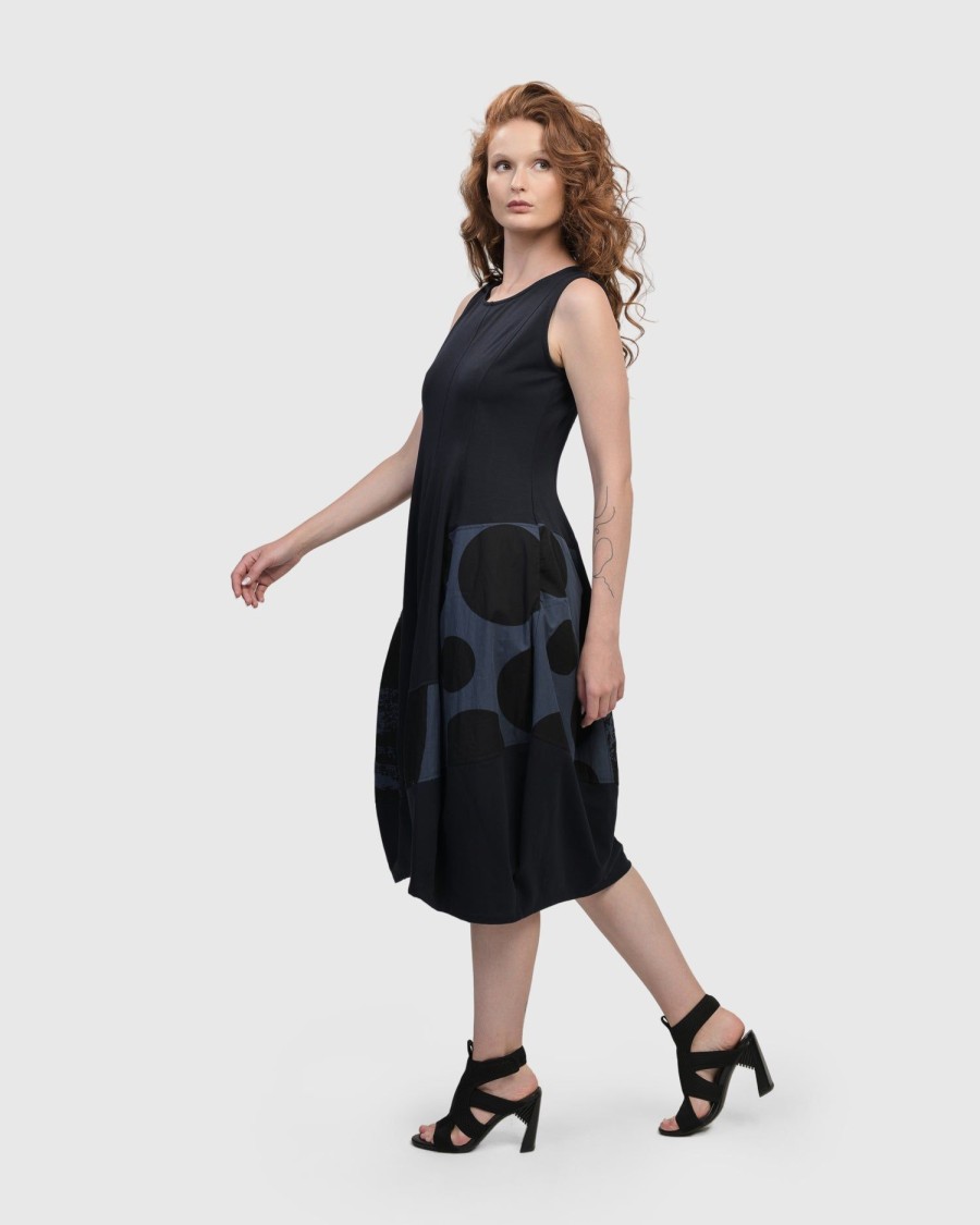 ALEMBIKA Urban Sleeveless Cocoon Dress, Navy