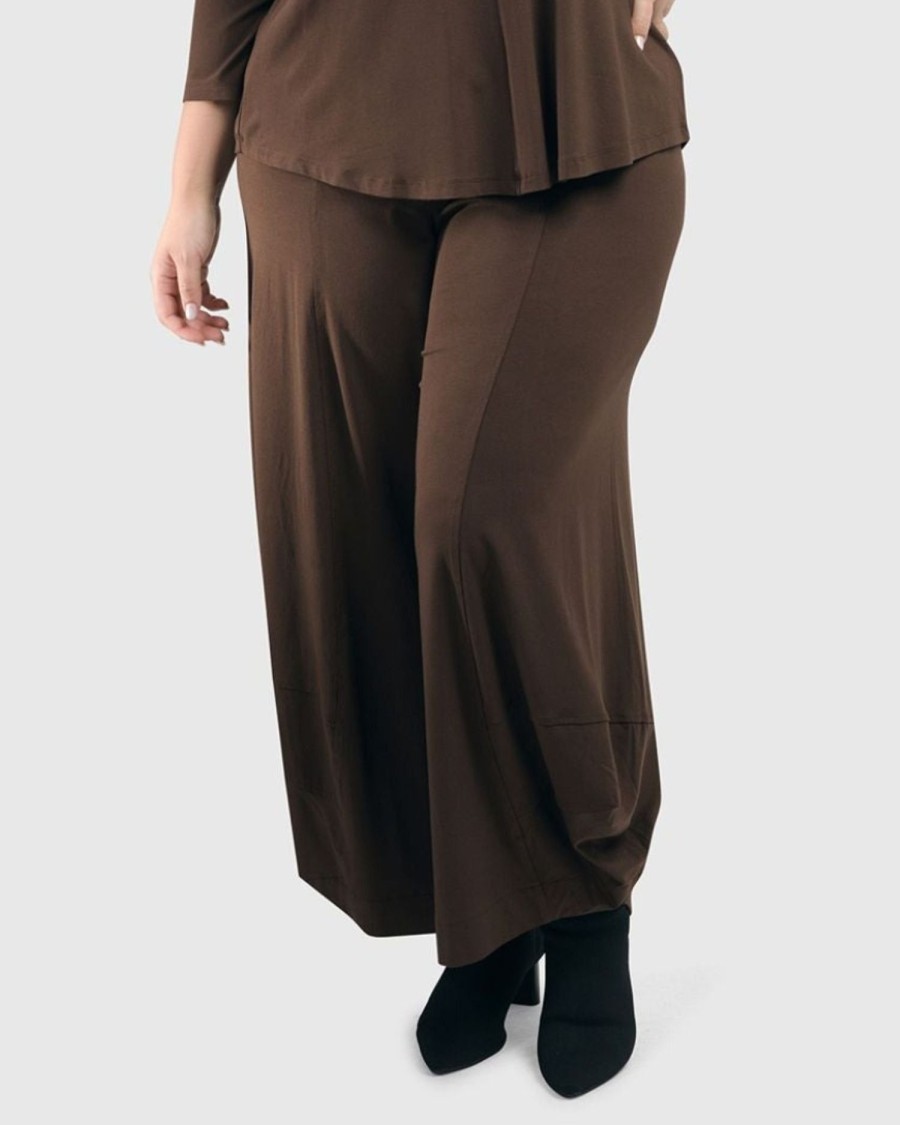 ALEMBIKA Essential Punto Pants, Coffee