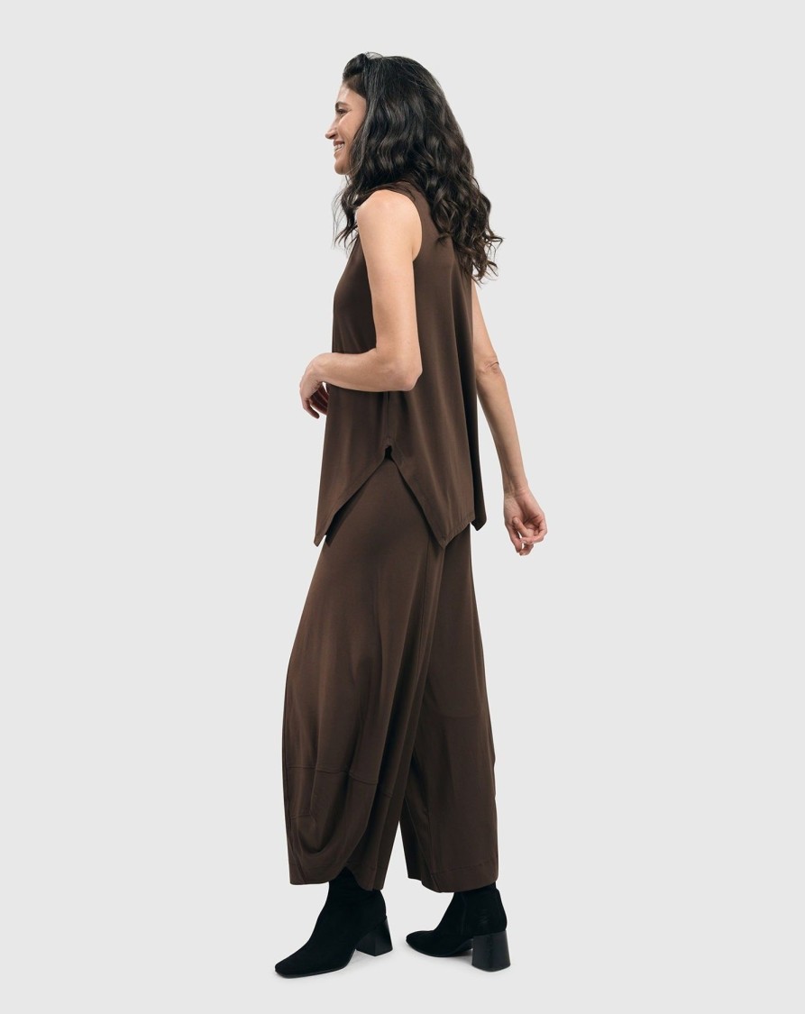 ALEMBIKA Essential Punto Pants, Coffee