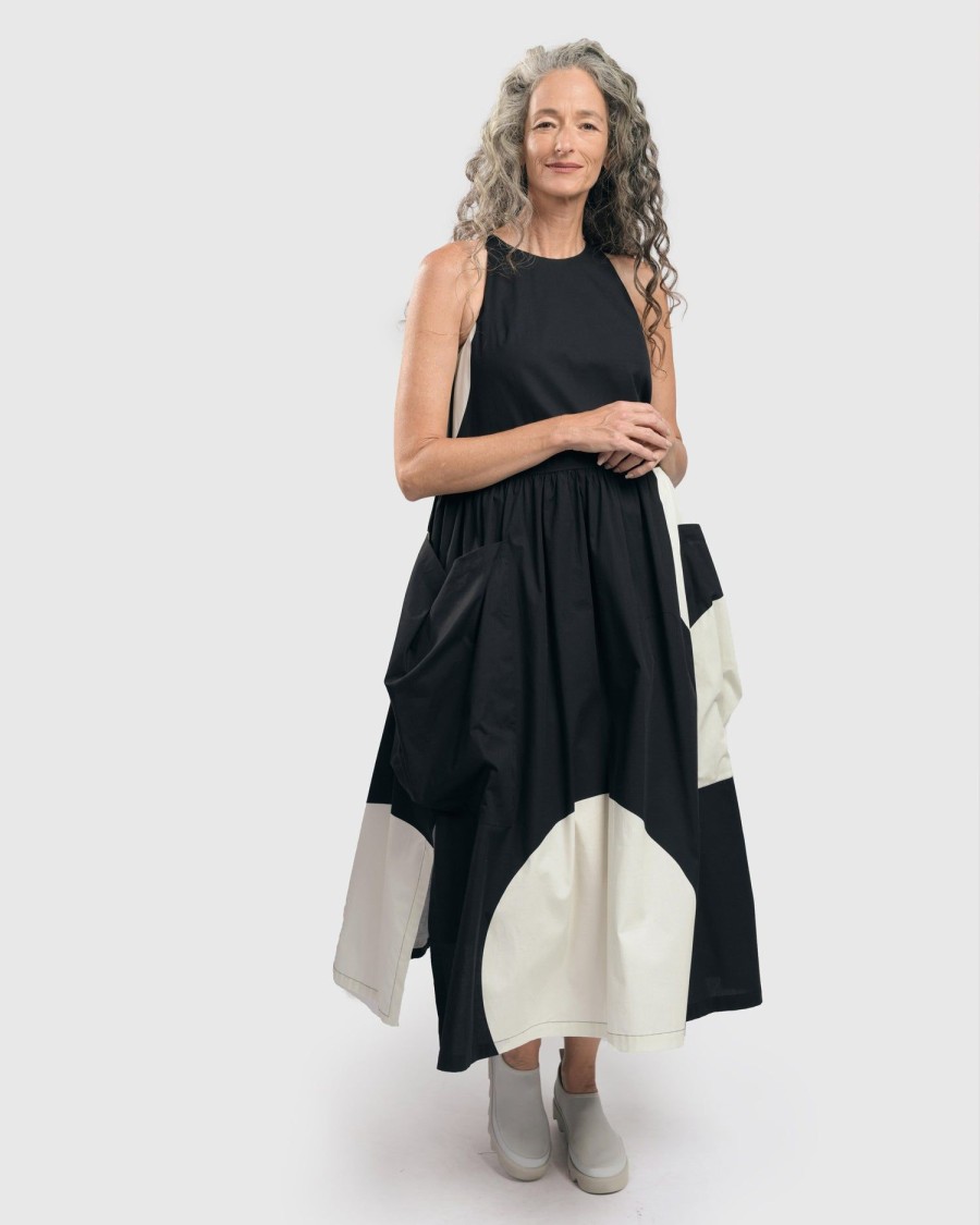 ALEMBIKA Sleeveless Maxi Dress, Black