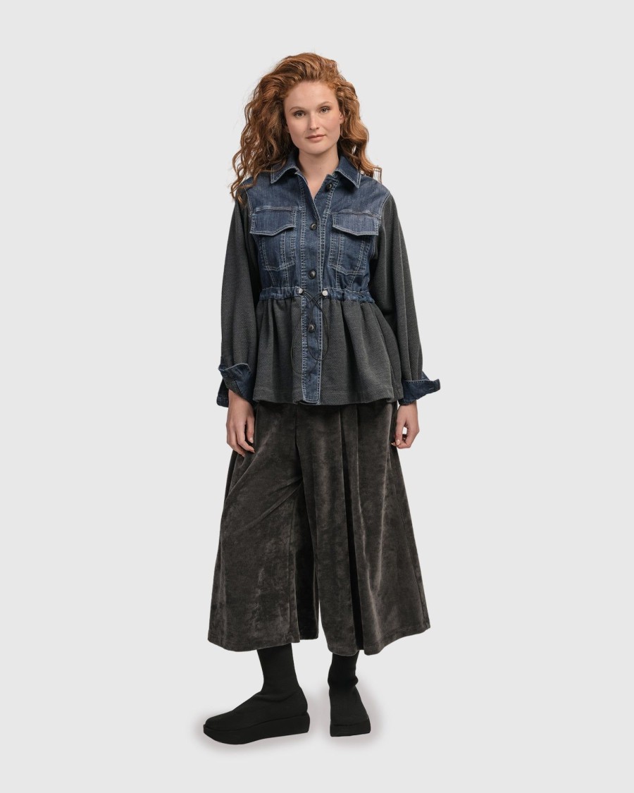 ALEMBIKA Urban Strut Ruched Jacket, Denim