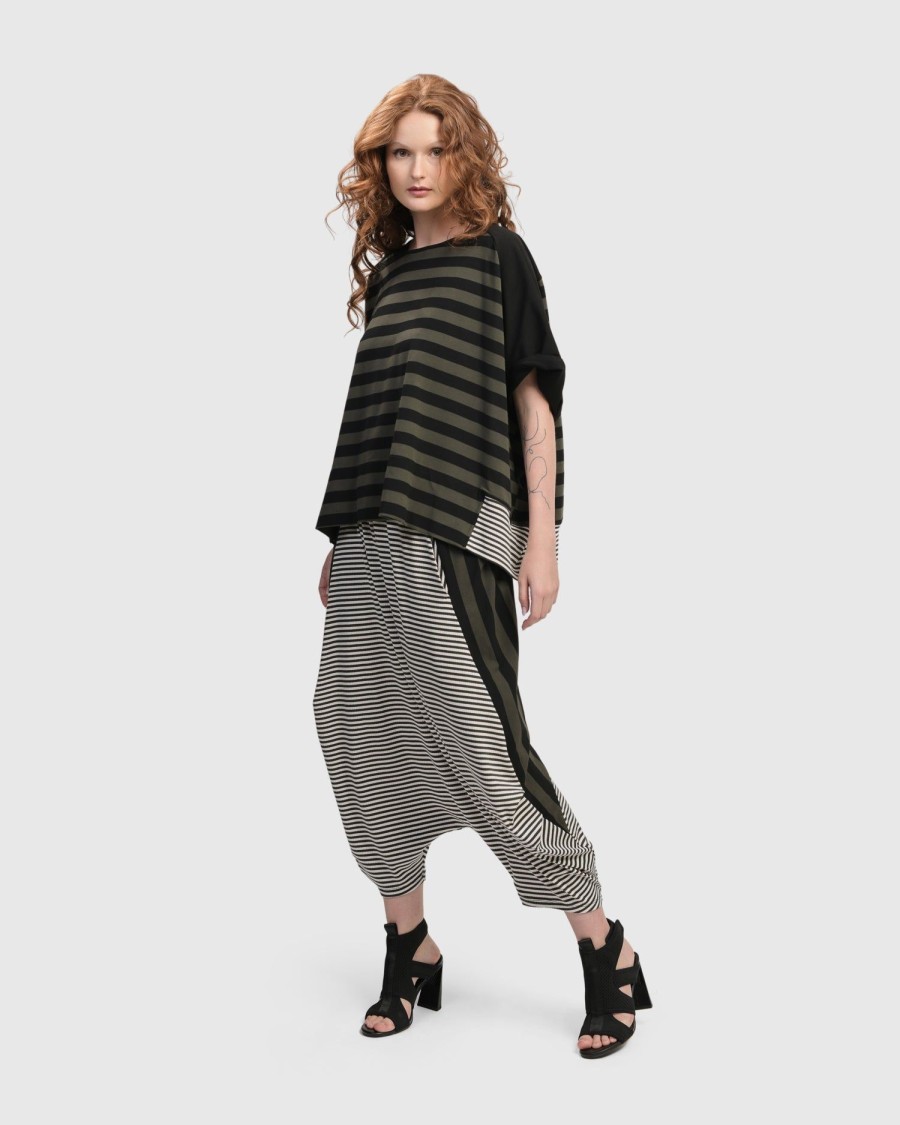 ALEMBIKA Urban Imperial Harem Pants, Stripes