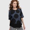 ALEMBIKA Urban Angelica Dots Tee, Navy