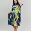 ALEMBIKA Carla Cocoon Midi Dress, Tie Dye