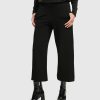 ALEMBIKA Superb Waffle Weave Ankle Pants, Black