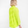 ALEMBIKA Ozai N Ku Drape Neck Racquet Cardigan, Lime