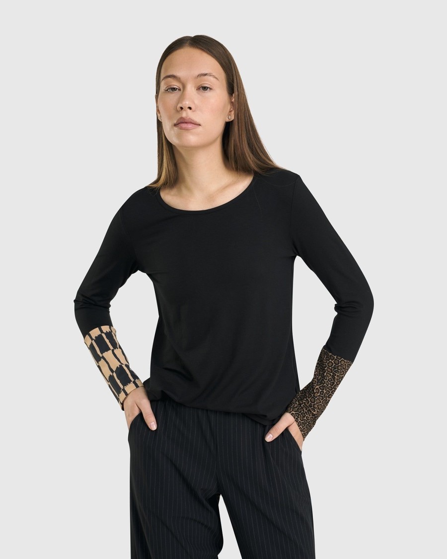 ALEMBIKA Go-To Long Sleeve Top, Coffee