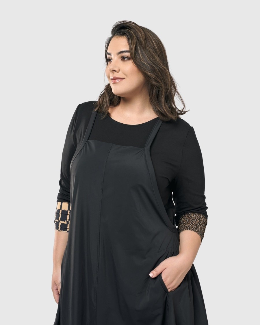 ALEMBIKA Go-To Long Sleeve Top, Coffee