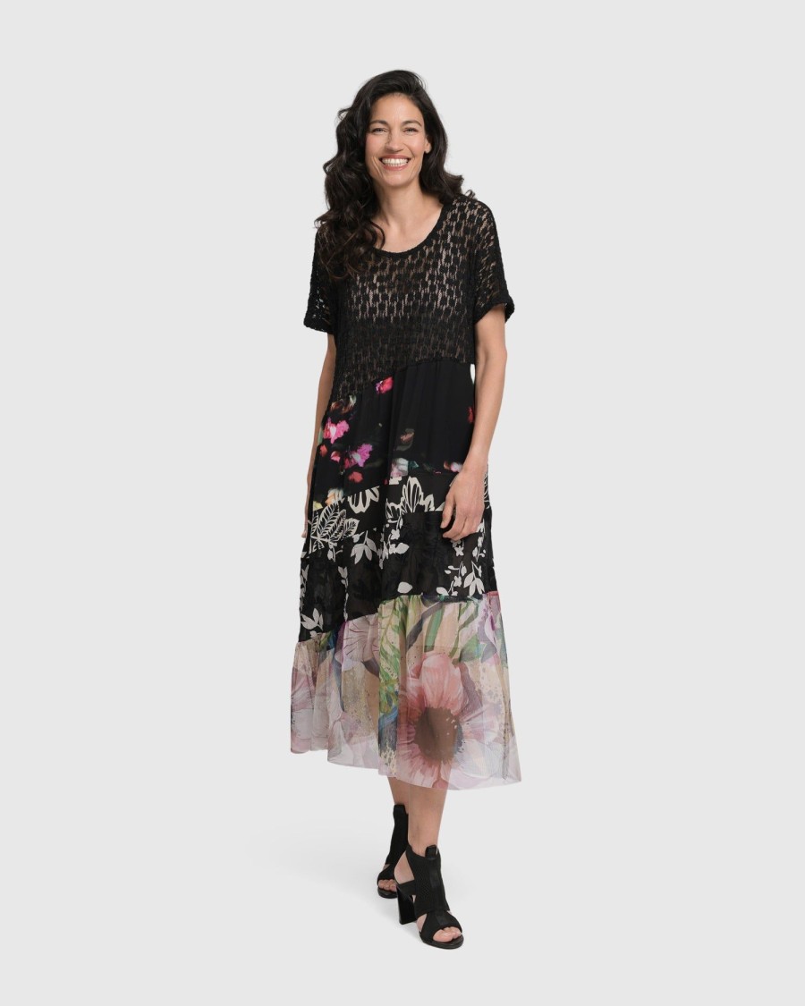 ALEMBIKA Adaline Tiered Maxi Dress, Floral