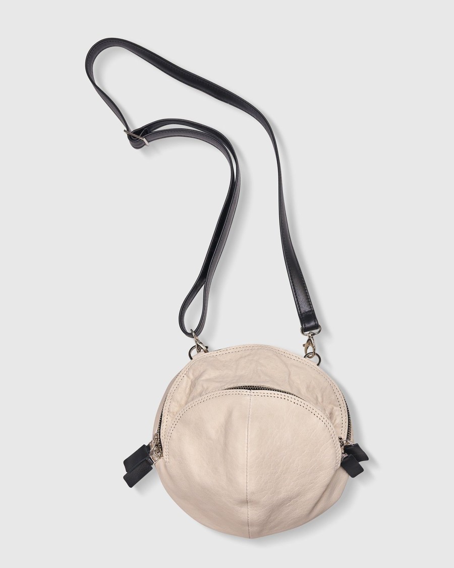 ALEMBIKA Circle Canteen Bag, Ivory