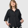 ALEMBIKA Urban Fran A-Line Blouse, Black