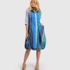 ALEMBIKA Ocean Stripe Wonderful Dress, Marine