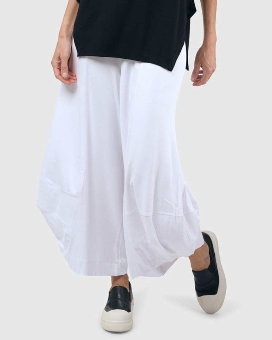 ALEMBIKA Essential Punto Pants, White