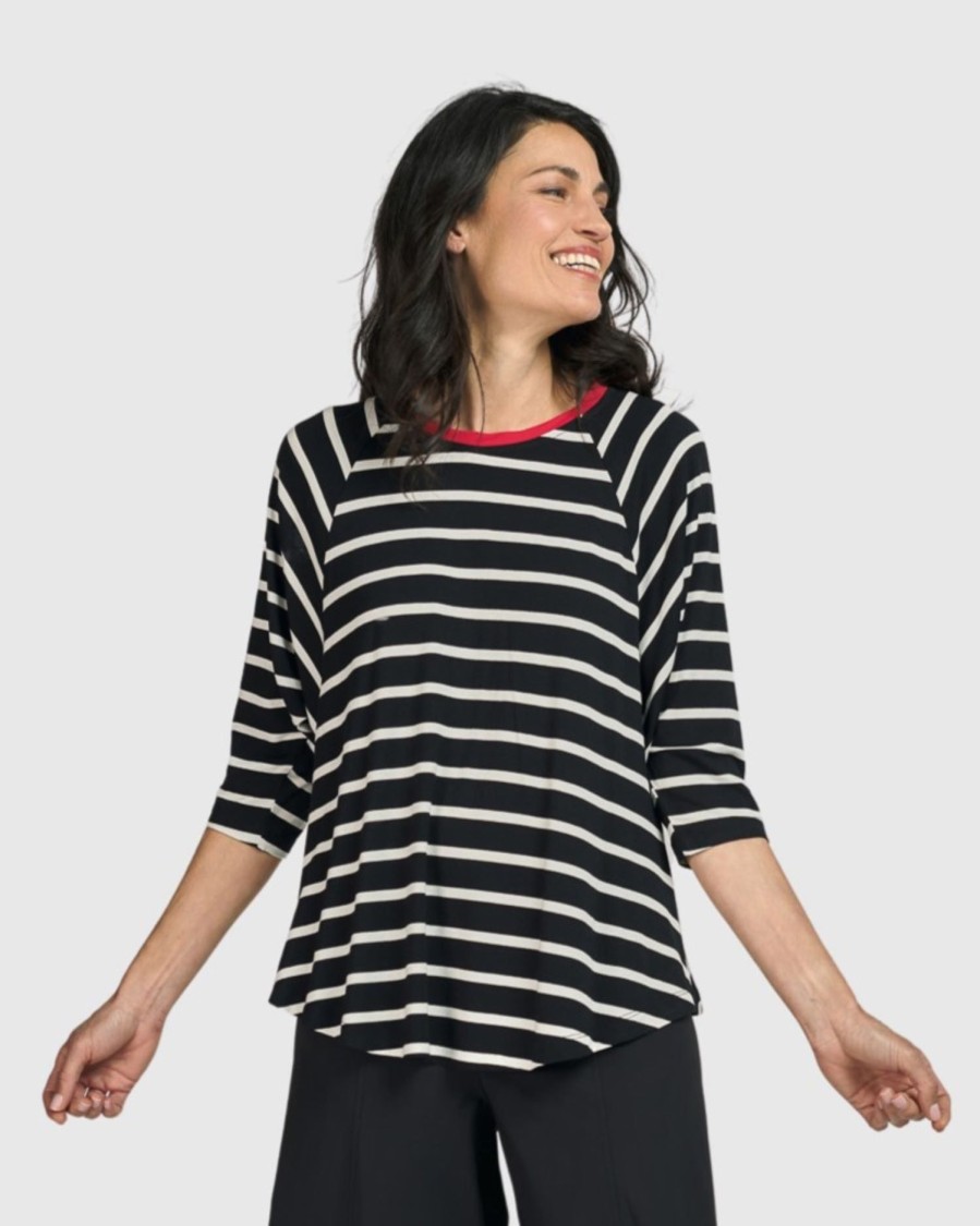 ALEMBIKA Tekbika De Beauvoir Tee, Stripes