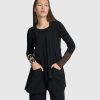 ALEMBIKA Shelley Apron Top, Black