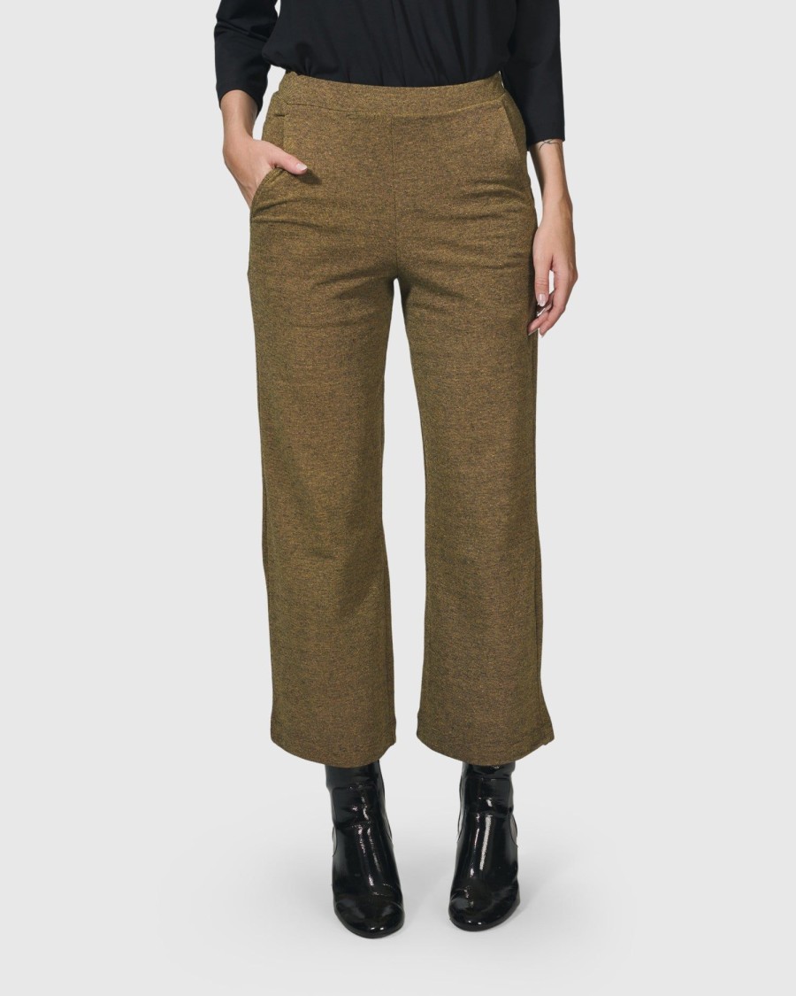 ALEMBIKA Essential Cropped Pants, Honey