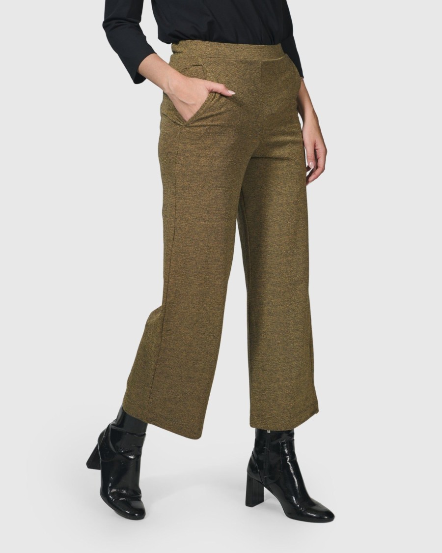 ALEMBIKA Essential Cropped Pants, Honey