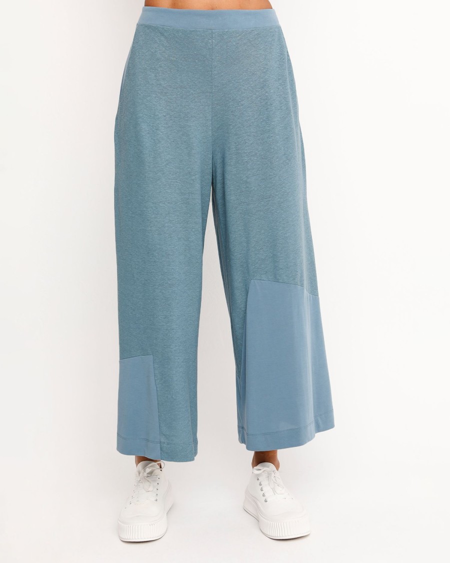 ALEMBIKA Ozai N Ku Cropped Wide Leg Pants, Azure