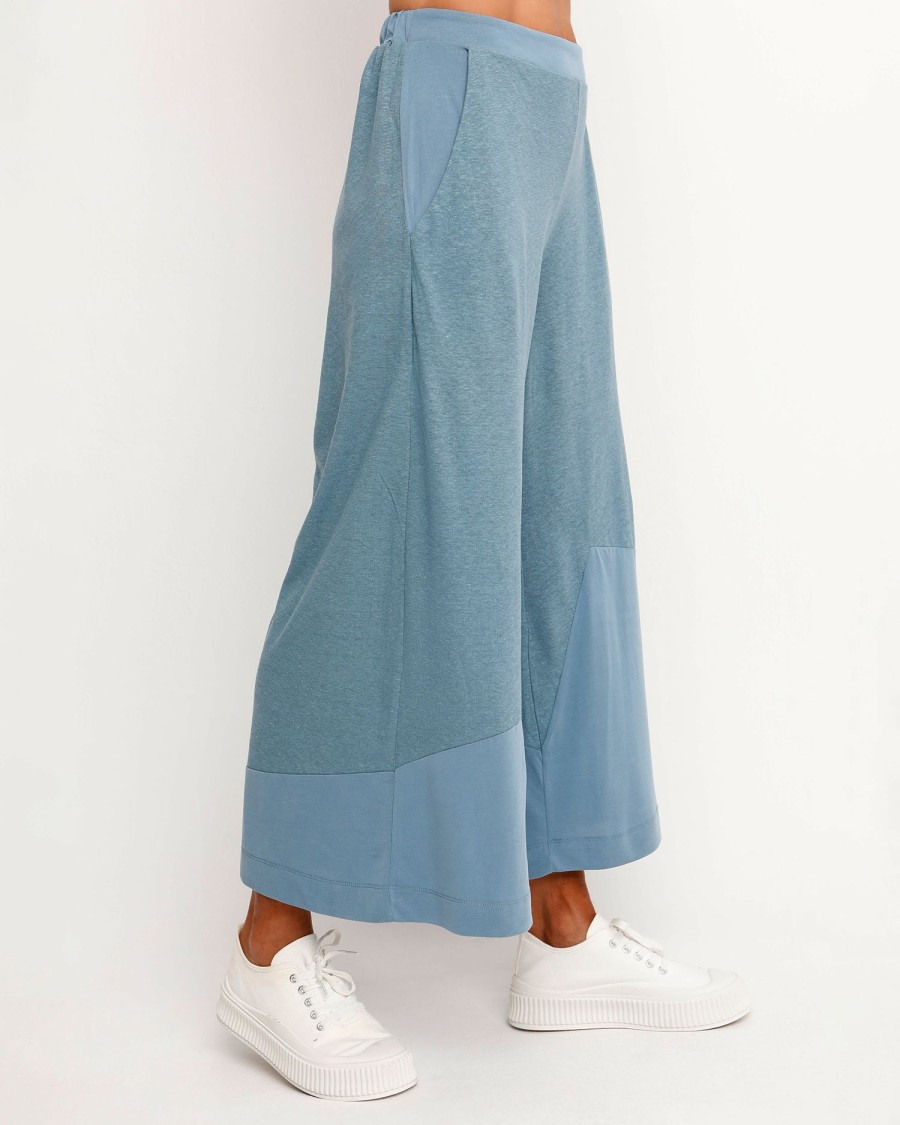 ALEMBIKA Ozai N Ku Cropped Wide Leg Pants, Azure