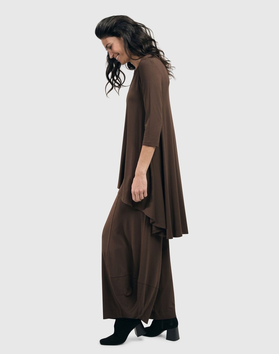 ALEMBIKA Essential Punto Pants, Tall, Coffee