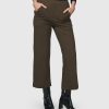 ALEMBIKA Essential Cropped Pants, Brown