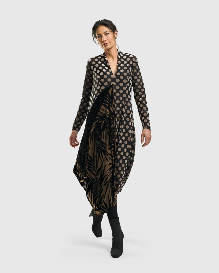 ALEMBIKA Equinox Cocoon Dress, Gold