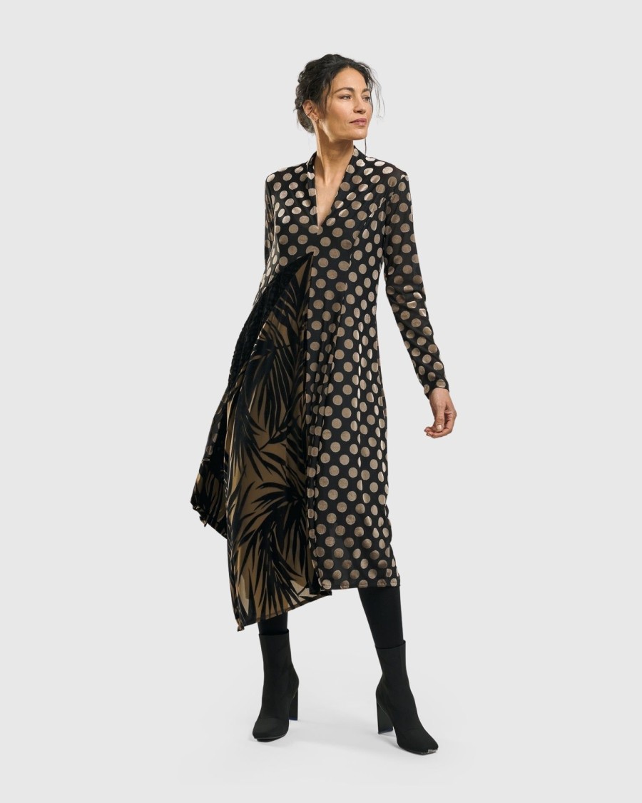 ALEMBIKA Equinox Cocoon Dress, Gold