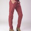 ALEMBIKA Pinstripe Iconic Stretch Jeans, Wine