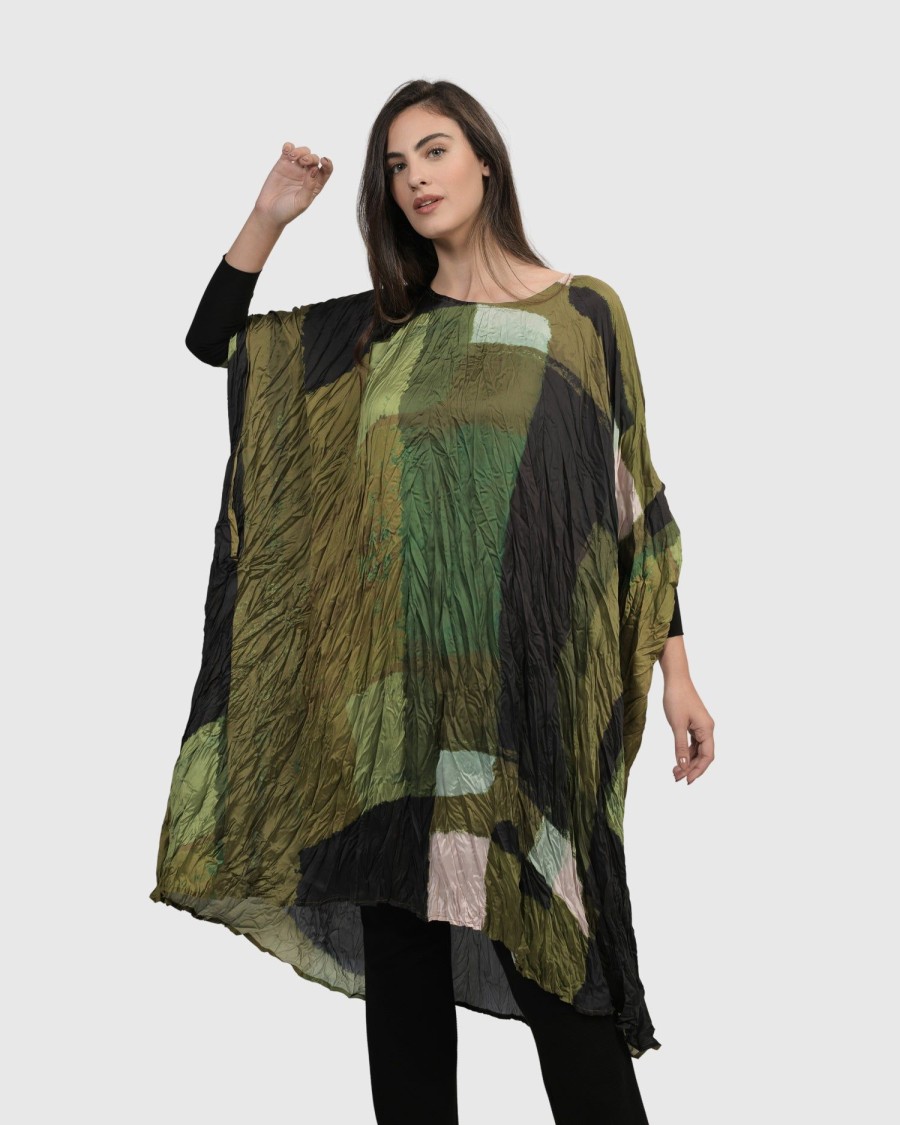 ALEMBIKA Al Fresco Muumuu Dress, Olive