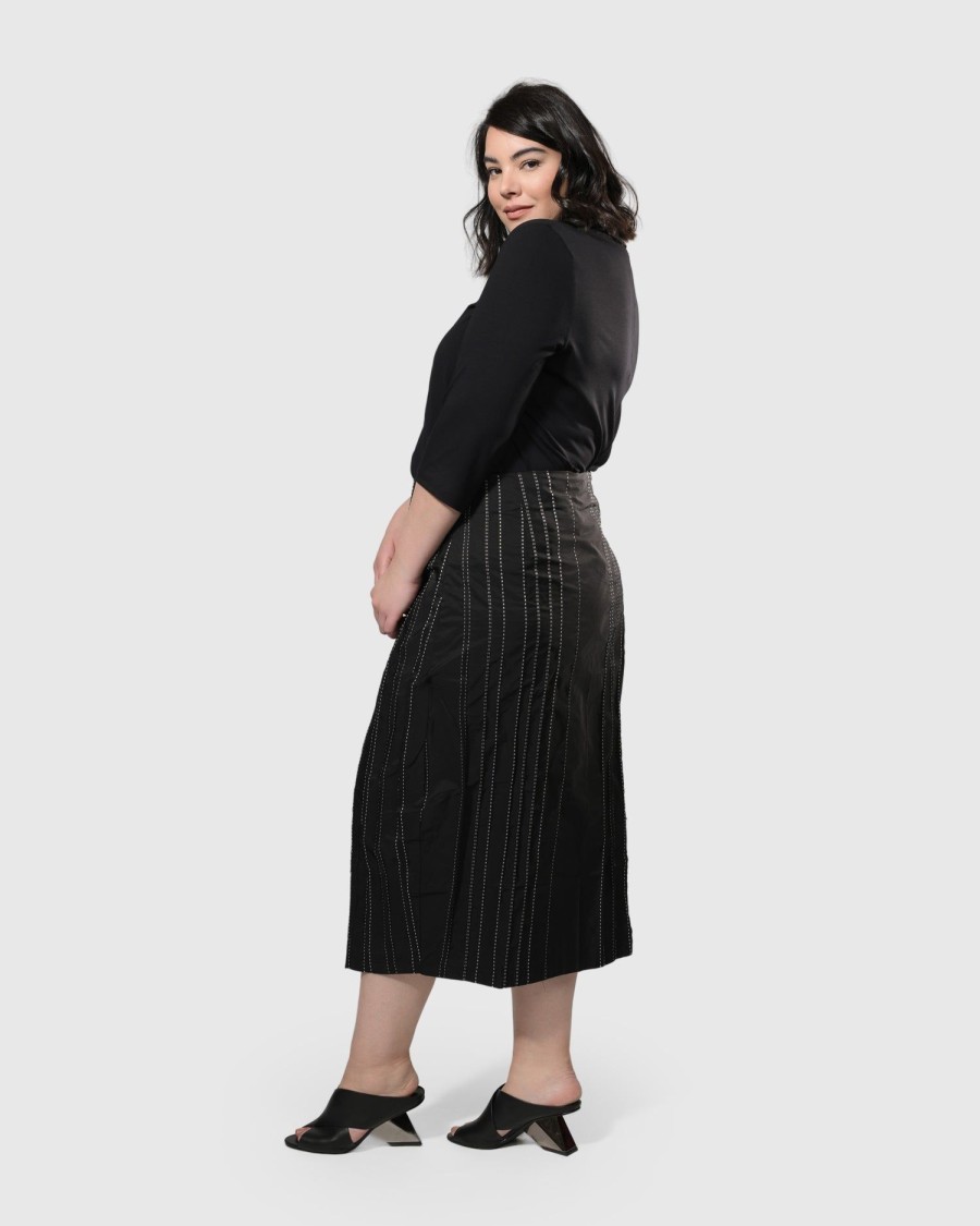 ALEMBIKA Urban Kate Topstitched Skirt, Trails