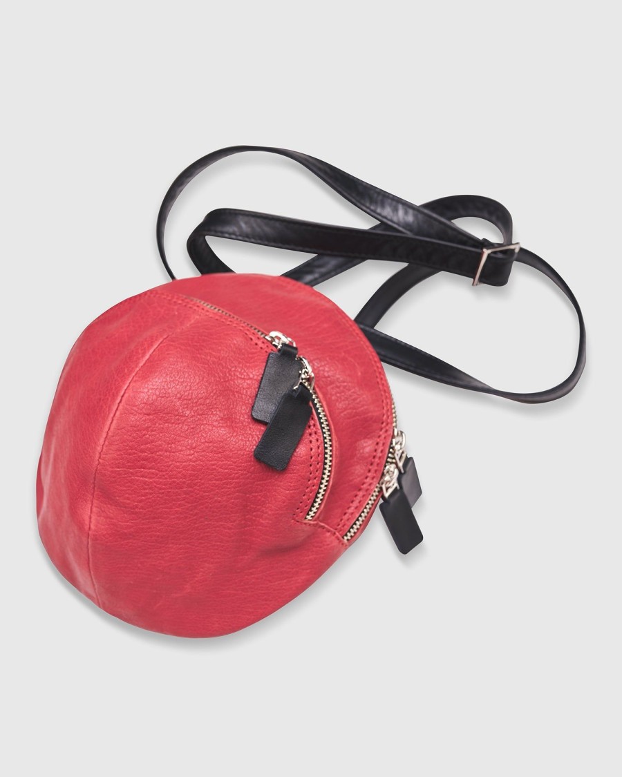 ALEMBIKA Circle Canteen Bag, Vermillion