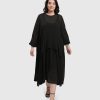 ALEMBIKA Cultured Club Popover Dress, Black