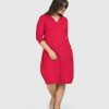 ALEMBIKA Essential Cargo Dress, Red Rose