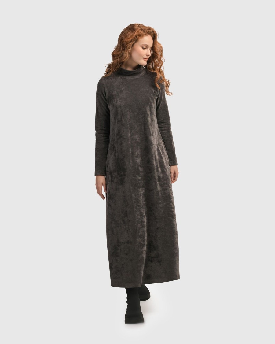 ALEMBIKA Urban Secret Crush Maxi Dress, Mink