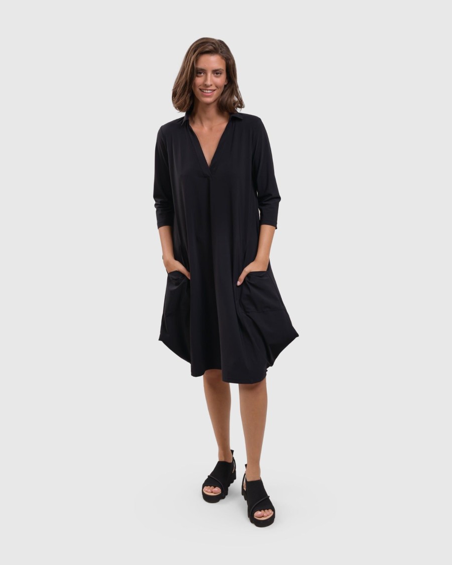 ALEMBIKA Tekbika Popover Dress, Black